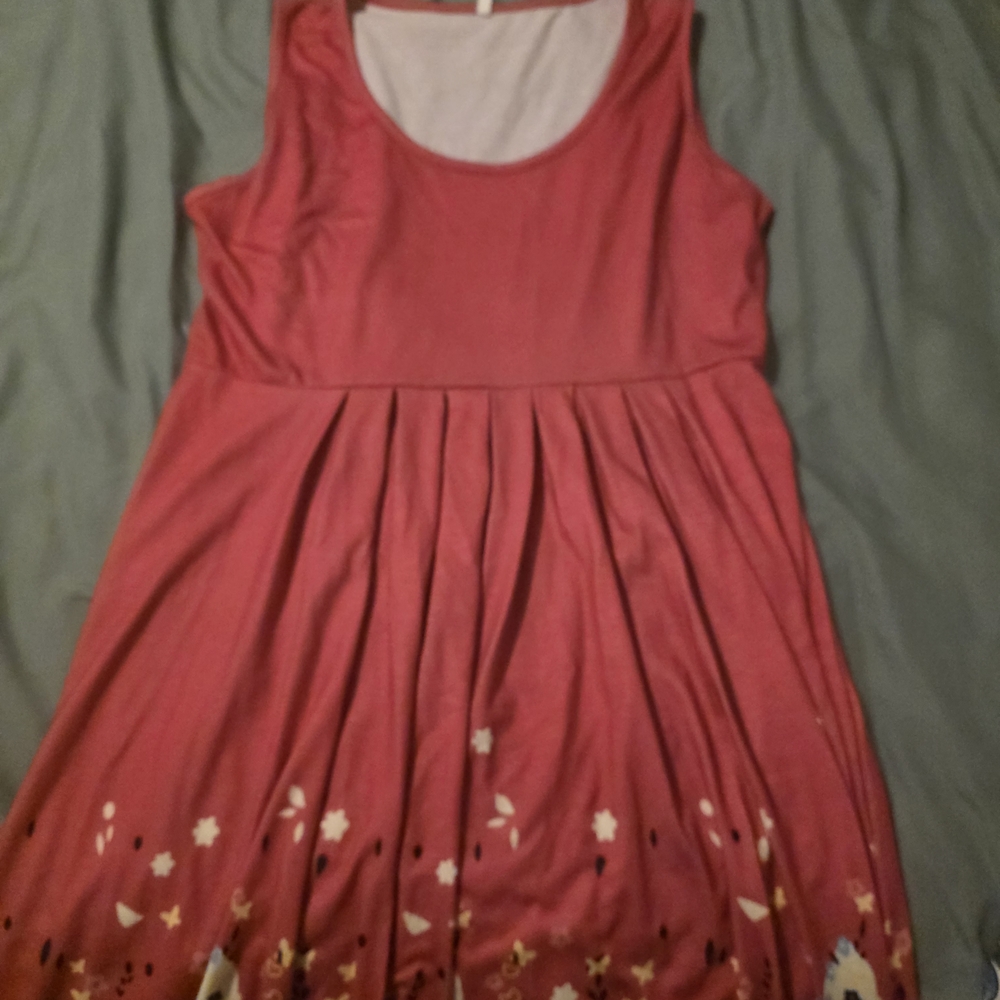 Charming Pink Sleeveless Kids Dress